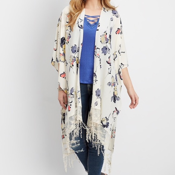Maurices Tops - Flower Kimono